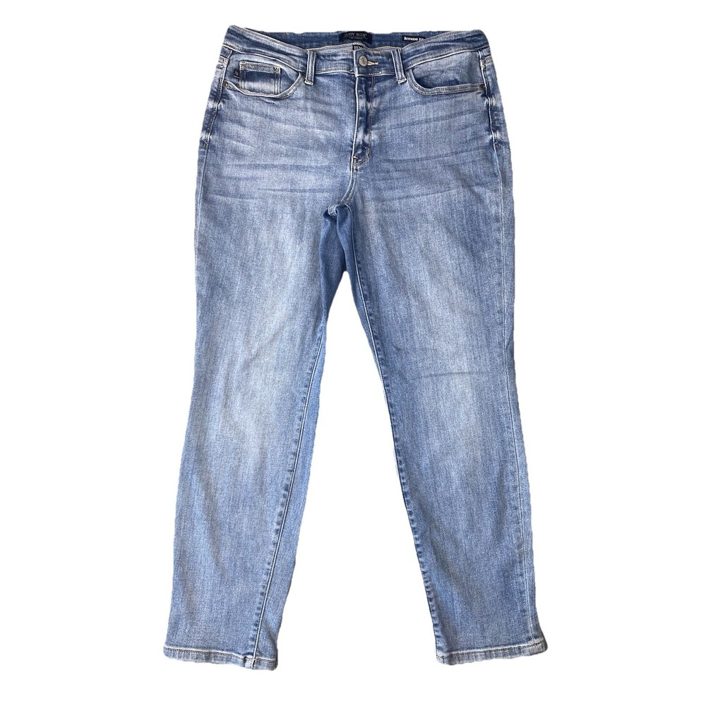 Judy Blue Boyfriend Fit Jeans Medium Wash Medium Rise Stretch Denim  13/31